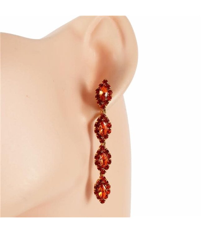 Less Is More Earrings - Orange