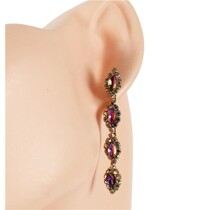 Less Is More Earrings - Green Iridescent