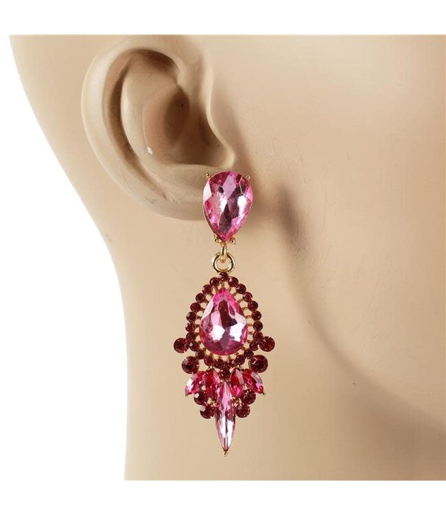 Heaven Only Knows Earrings - Fuchsia