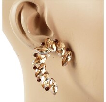 Follow Me Crystal Earrings - Topaz