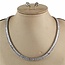 Level Up CZ Necklace Set - Silver