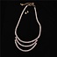 Triple The Fun CZ Necklace Set - Gold