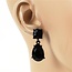 Bite Size Teardrop Earring - Black