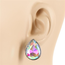 No Tears Crystal Knobs - Silver Iridescent