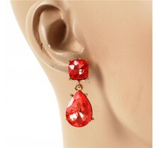 Bite Size Teardrop Earring - Orange