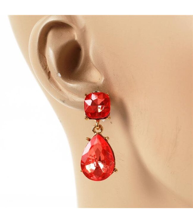 Bite Size Teardrop Earring - Orange