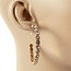 Groovy Glitz Rhinestone Hoops - Gold