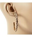 Groovy Glitz Rhinestone Hoops - Gold