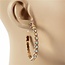Groovy Glitz Rhinestone Hoops - Gold Iridescent