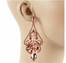 In Her Glory Earrings - Rose Gold