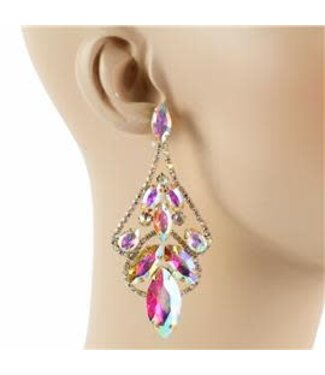 In Her Glory Earrings - Gold Iridescent