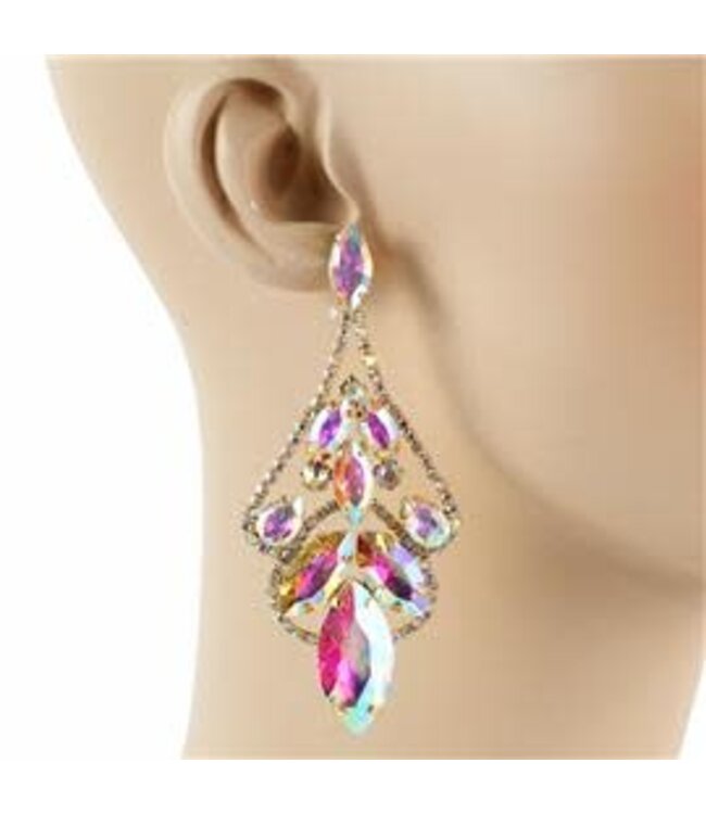 In Her Glory Earrings - Gold Iridescent