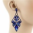 In Her Glory Earrings - Royal Blue