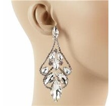 In Her Glory Earrings - Silver