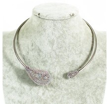 The Show Goes On Choker - Silver Iridescent