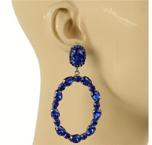 Glam Up Earrings - Royal Blue