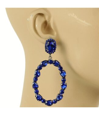 Glam Up Earrings - Royal Blue