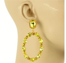 Glam Up Earrings - Yellow