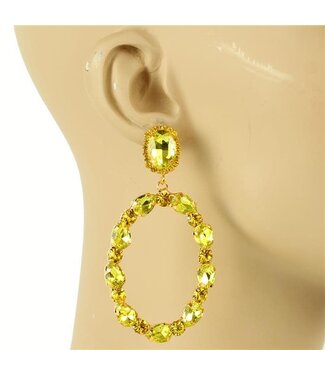 Glam Up Earrings - Yellow