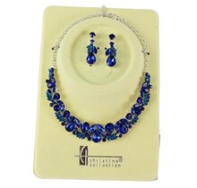 Top Tier Necklace Set - Royal Blue