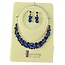 Top Tier Necklace Set - Royal Blue