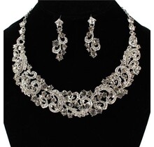 Like A Gypsy Necklace Set - Silver