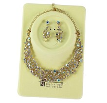 Like A Gypsy Necklace Set - Gold Iridescent