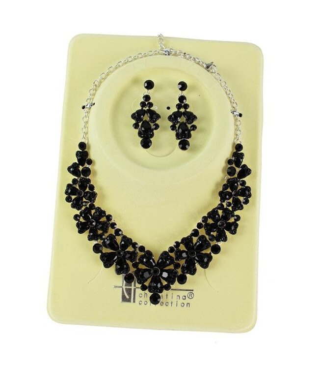 Love Attention Necklace Set - Black