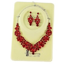 Love Attention Necklace Set - Red