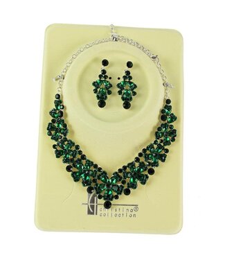 Love Attention Necklace Set - Emerald