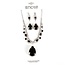 This Little Love Necklace Set - Black