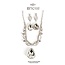 This Little Love Necklace Set - Silver