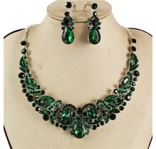 Slow Dance Necklace Set - Emerald