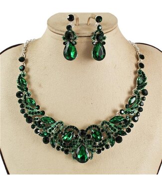 Slow Dance Necklace Set - Emerald
