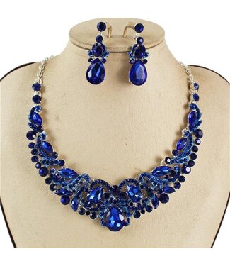 Slow Dance Necklace Set - Royal Blue