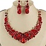 Slow Dance Necklace Set - Red