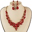 Fool For Jewels Necklace Set - Red