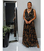 Golden Sunsets Pleated Maxi Dress