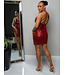 Material Girl Sequin Dress - Red
