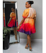 Sunset Memories Buttoned Dress