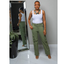 Stay Ready Cargo Pants - Olive