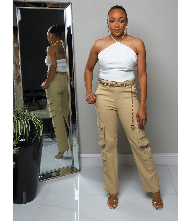 Stay Ready Cargo Pants - Khaki