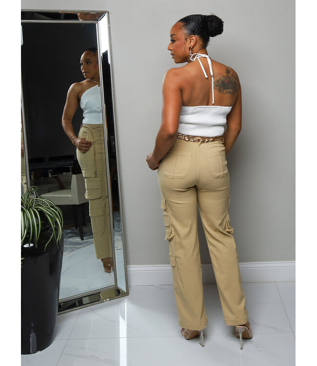 Stay Ready Cargo Pants - Khaki