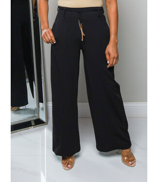 Make It Look Easy Wide Leg Pants - Black