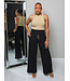 Make It Look Easy Wide Leg Pants - Black