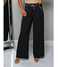 Style & Comfort Belted Pants - Black