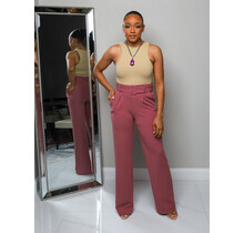 Stepping Out My Box Pants - Mauve
