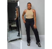 Off The Record Cargo Pants - Black