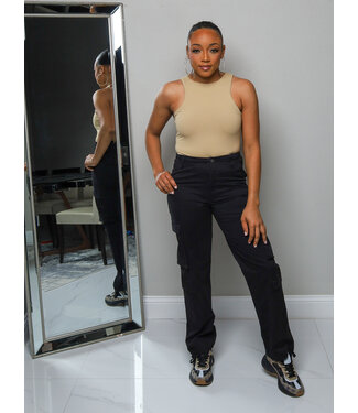 Off The Record Cargo Pants - Black