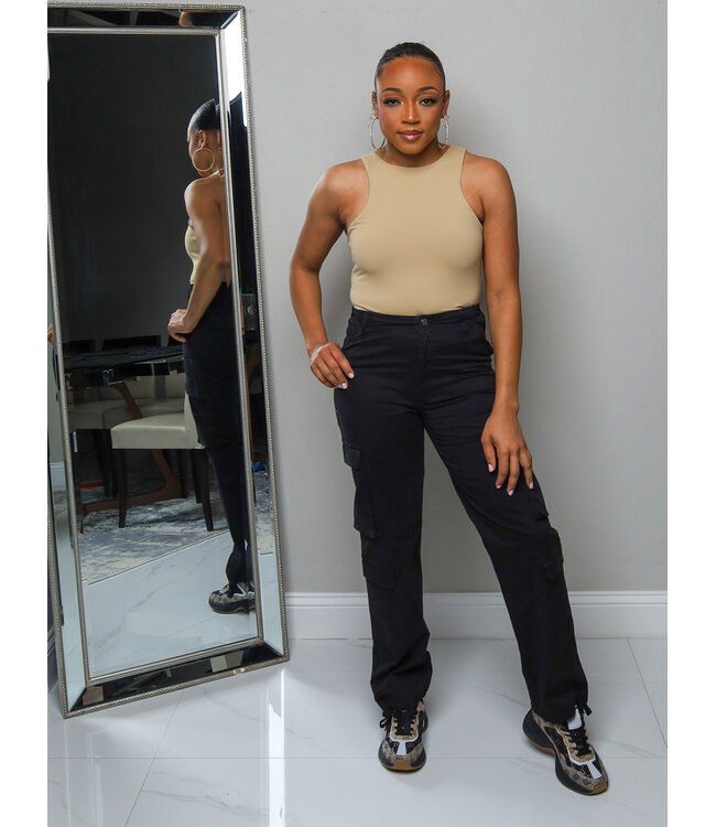 Off The Record Cargo Pants - Black